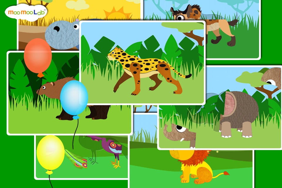 Zoo Animals - Animal Sounds, Puzzles and Activities for Toddlers and Preschool Kids by Moo Moo Lab screenshot 4