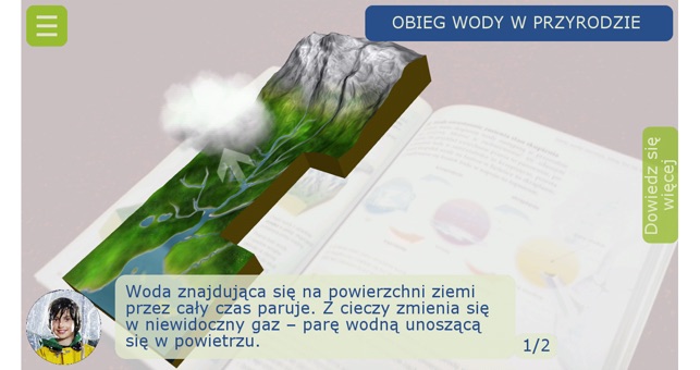 Aplikacja z rozszerzoną rzeczywistością do podręcznika „Taje(圖4)-速報App