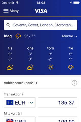 Visa Travel Tools screenshot 3