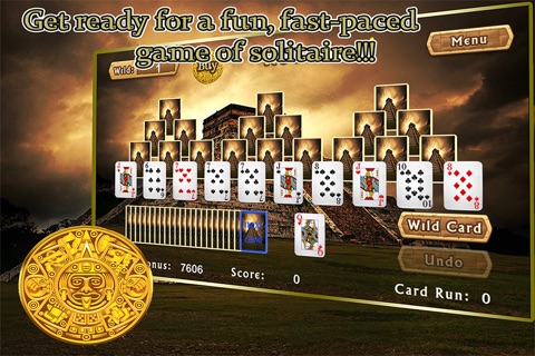 Mayan Pyramid Solitaire Free-Temple of the Sun Gods screenshot 3