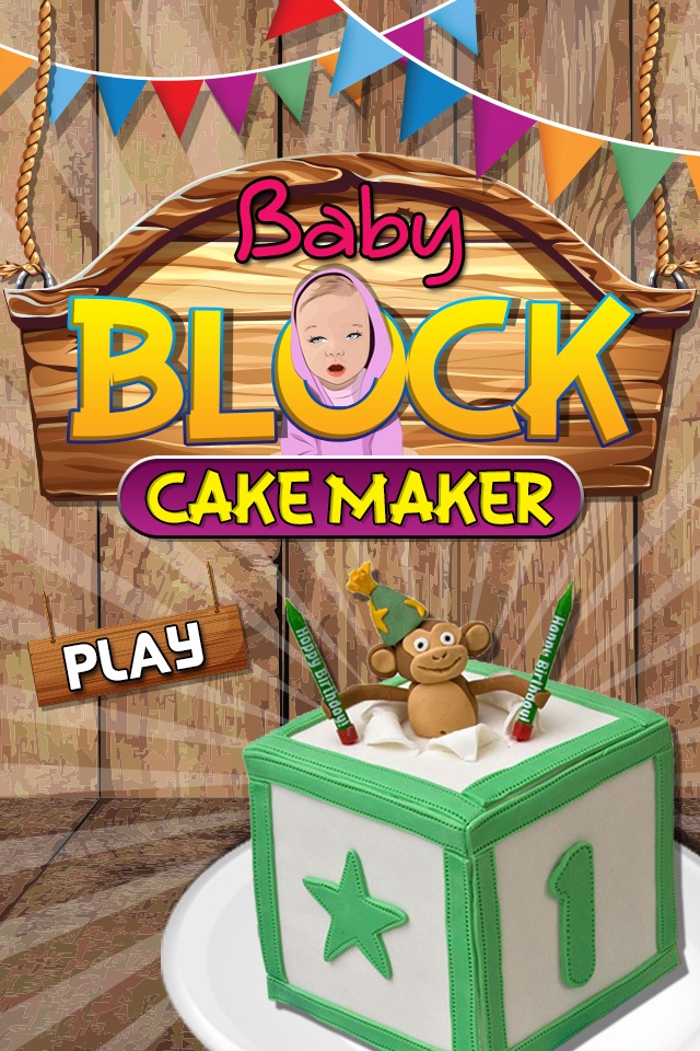Baby Block Cake Maker - Make a cake with crazy chef bakery in this kids cooking game screenshot 2