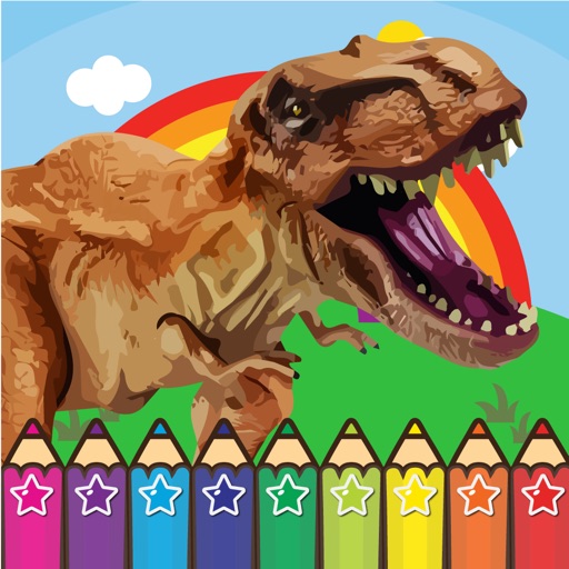 Jurassic Coloring Book World First Edition iOS App