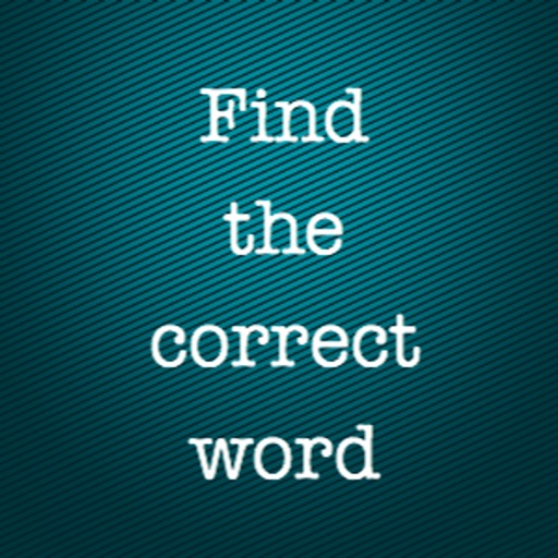 Find the correct word iOS App