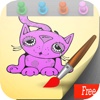 Kitty and Cat Coloring Book Game : Basic Start