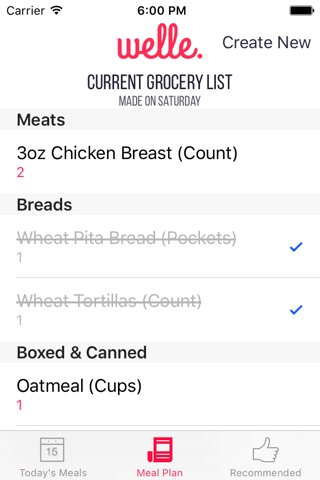 Welle -  Simple, Dietitian Built Meal Plans for Busy People screenshot 3