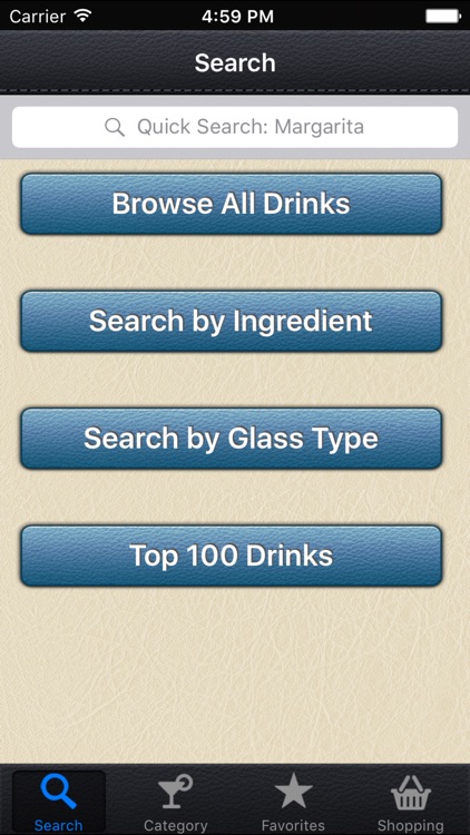 Instant Cocktail - Bartending Drink Quick Recipe Reference