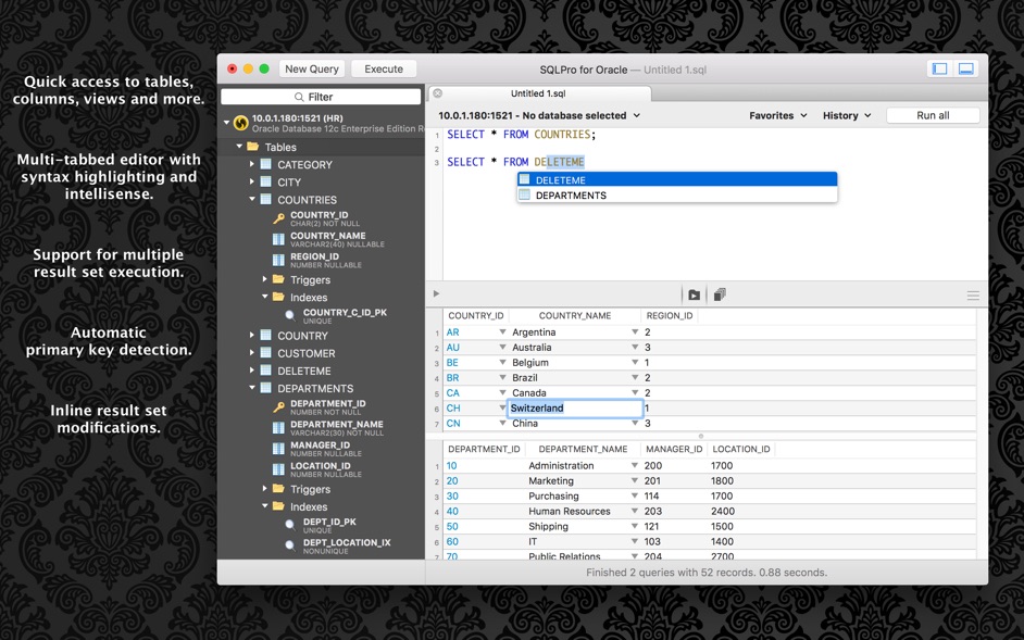 SQLPro for Oracle 1.0.6  A lightweight Oracle database client