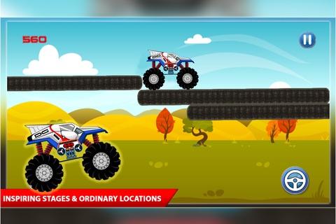 2016 Speedy Truck Unleashed Free - An Endless Fury Of Powerful Offroad Monster Truck 4x4 on Hills Begins!! screenshot 3