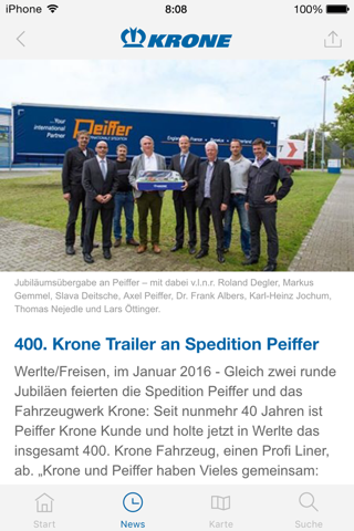 KRONE ServiceLocator screenshot 2