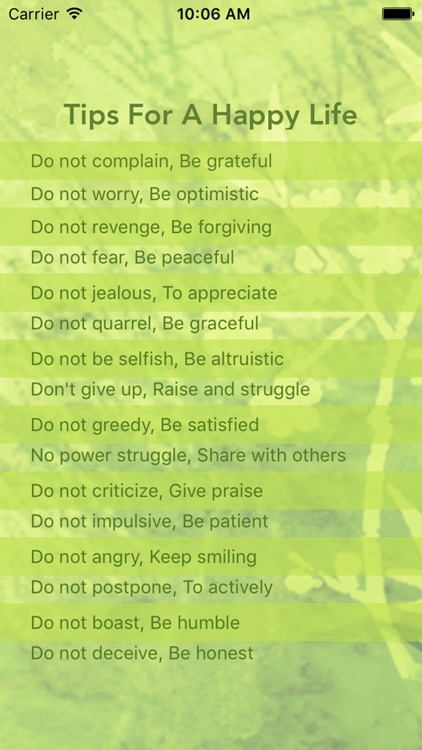 Tips For A Happy Life