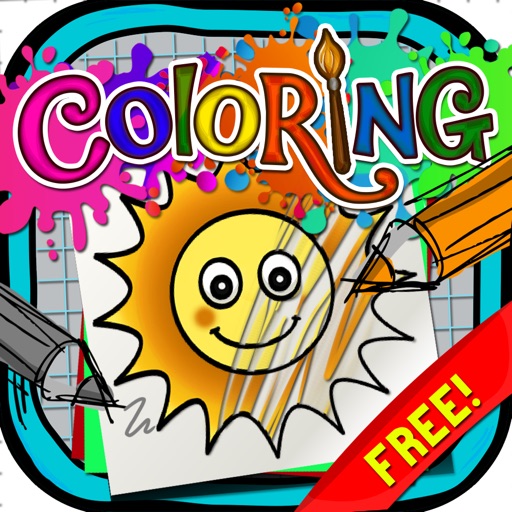 Coloring Book : Painting Pictures Easy Draw With Kids Cartoon  Free Edition