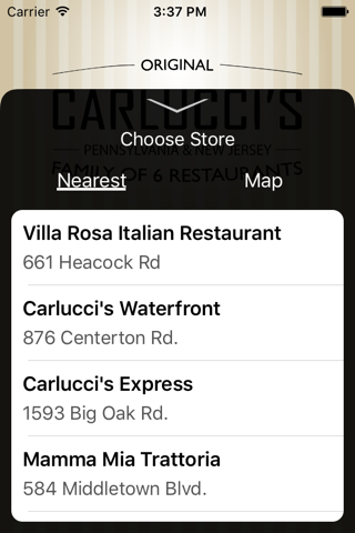 Carlucci's Restaurants screenshot 3