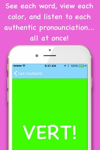 Colorific! - A Fun Color Game and Learning Experience for Kids and Adults to Learn and Pronounce Colors in English, Spanish, and French! screenshot 3