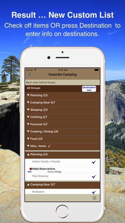 Camp & Hike Checklist