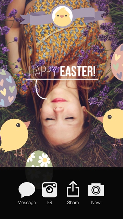【图】Happy Easter – Easter Celebration Everyday FREE Photo Stickers(截图1)
