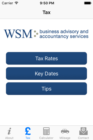 WSM Tax App screenshot 2