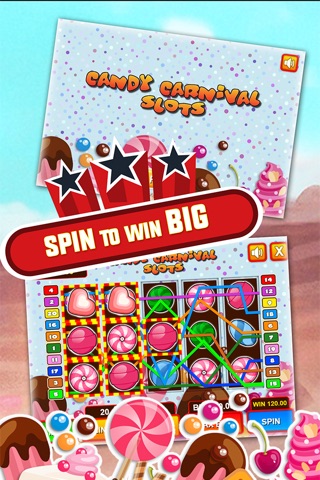 Candy Carnival Slots - Free Vegas Casino screenshot 2