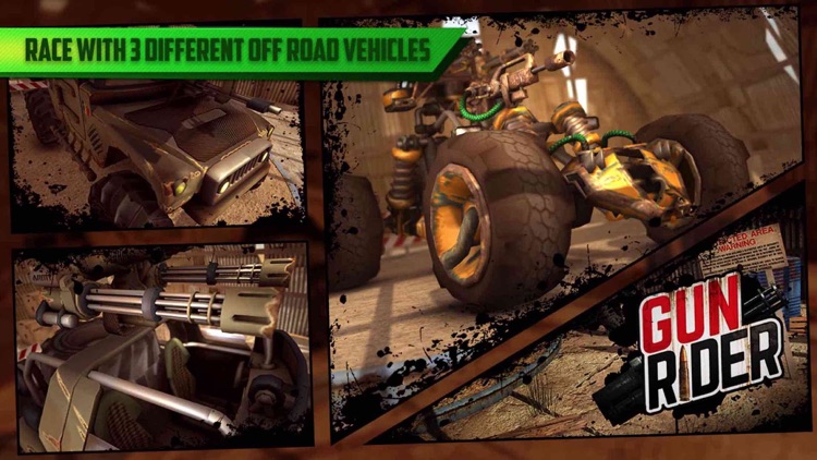 Gun Rider Offroad Destruction Racing screenshot-0