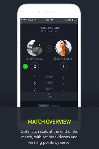 Pulse Play: scorekeeper, ranking system, match history for racket players screenshot 3