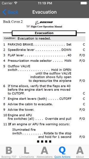 B737 Limitations, Abbreviations, Quick Actions.(圖5)-速報App