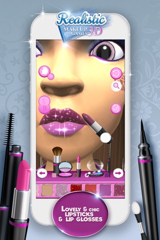 Realistic MakeUp Games 3D: Star Girl Hair Salon and Makeover Studio screenshot 3
