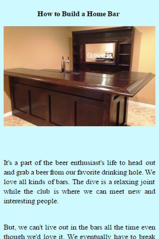 How To Build A Bar. screenshot 2