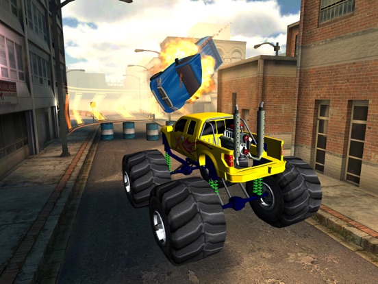 Screenshot #5 pour 3D Monster Truck City Rampage - Extreme Car Crushing Destruction & Racing Simulator FREE