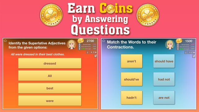 Grade 2 ELA - English Grammar Learning Quiz Game by ClassK12(圖3)-速報App