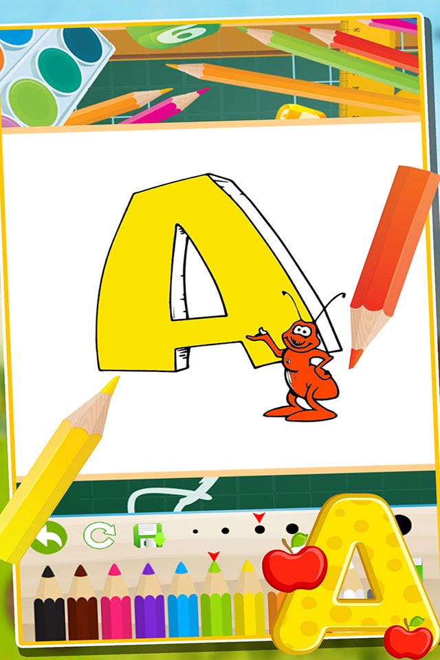 ABC Animals Coloring Book Painting Games for Toddler Preschool and Kids screenshot 2