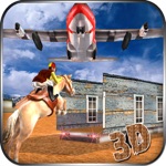 Airplane Pilot Horse Transporter - Load  Deliver Horse In Cargo plane