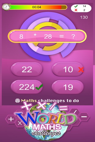 World Math Challenges (Pro) : Kids Mind Game screenshot 3