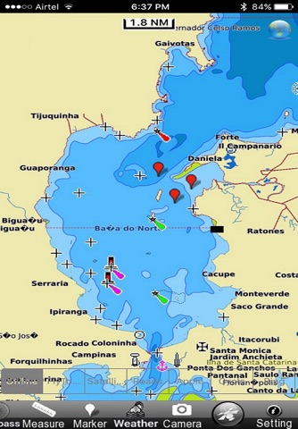 Boating Imbituba To Barra do Riacho - Brasil gps cartas nauticas off-line para o cruzeiro a vela pesca e mergulho screenshot 2