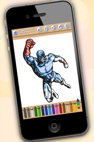 Superheroes coloring pages for kids - Premium screenshot 3