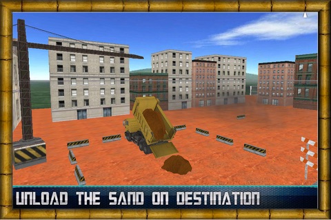 Sand Excavator Simulator 2016 - Heavy Machinery City Road Construction Truck Game screenshot 4