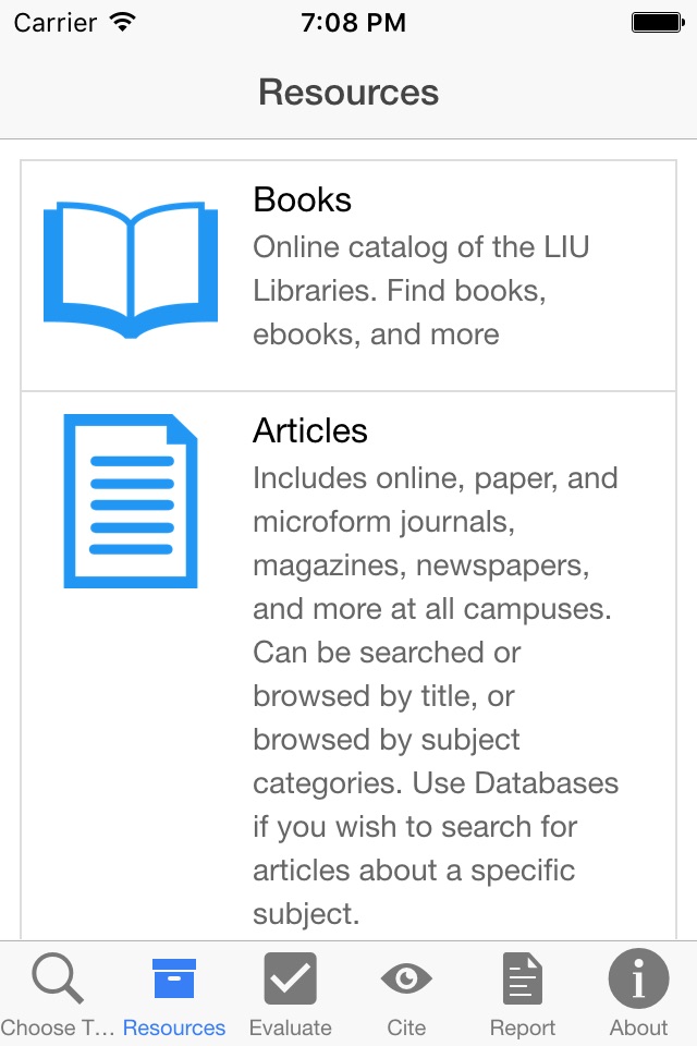 Research Plus™ - Information Literacy "On the Go" screenshot 2