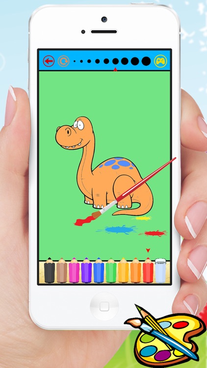 Dinosaur Coloring Book - Dino Baby Drawing for Kids Games screenshot-3