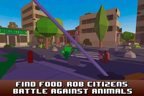 Pixel City Survival Simulator 3D Full screenshot 4