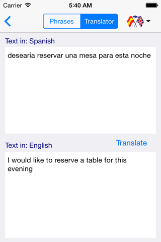 Spanish-English Restaurant Translator (Offline) screenshot 4