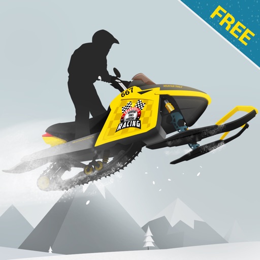 Snowmobile mountain trails hardcore racing Free iOS App