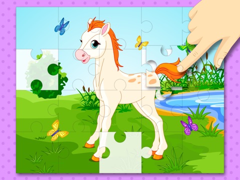 Cute Ponies & Unicorns Jigsaw Puzzles : logic game for toddlers, preschool kids and little girls screenshot 3