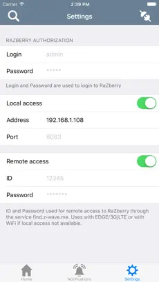 Screenshot 5 ZWay Home Control iphone