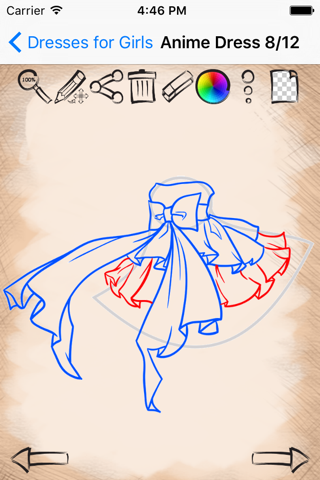 Learning To Draw Dresses And Costumes screenshot 4