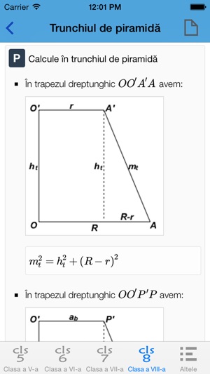 Mate10 Gimnaziu - formule matematice, teoreme, definiții, pr(圖5)-速報App