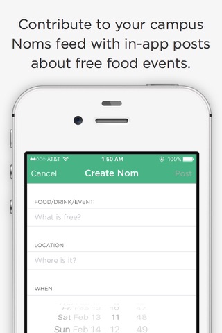 Noms - Campus Free Food Finder screenshot 3