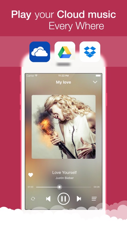 CloudMusic - Music Player for Google Drive, OneDrive, and DropBox