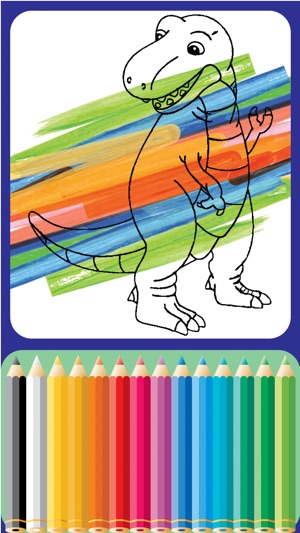 Dinosaurs Village coloring page for boys