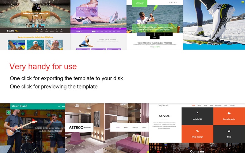 Website Template(Fashion &amp; Sports) With Html Files Pack2 thumbnail 2