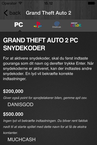 Cheats for GTA - for all Grand Theft Auto Games,GTA 5,GTA V. screenshot 3