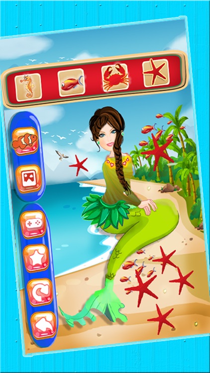 Mermaid Princess Spa Makeover Salon - An Underwater aquatic dress up & make up fairy tale game for girls screenshot-3