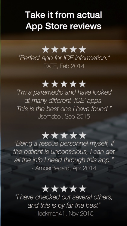 ICE (In Case of Emergency) - Full Functionality